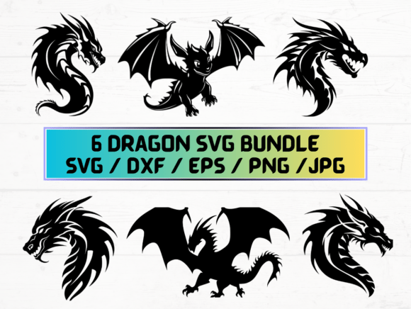 Dragon Silhouette Design