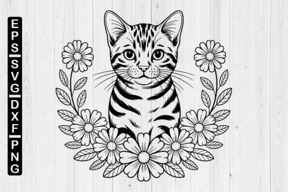 Floral Cat Svg: A Beautiful Blend of Art and Design