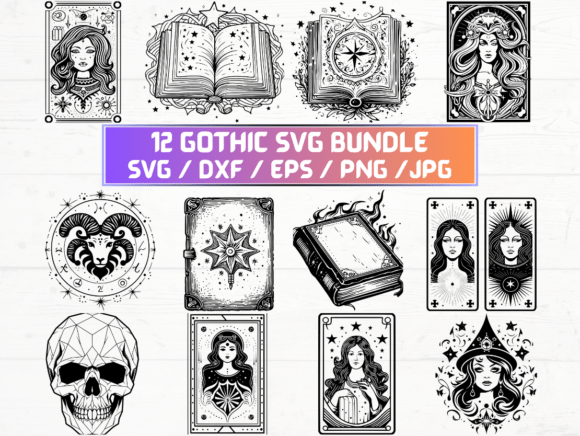 Gothic SVG. DXF. EPS. JPG. PNG