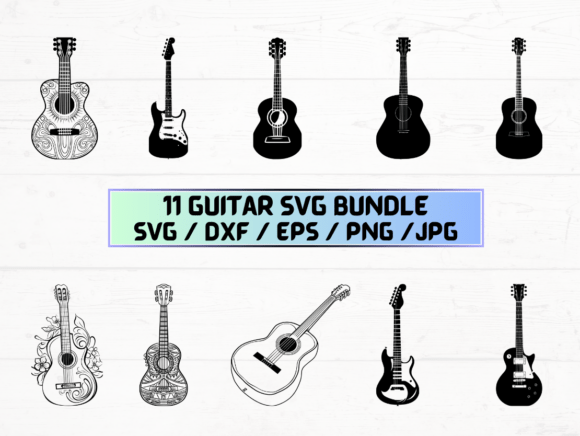 Guitar Silhouette Svg: A Versatile Design for Creative and Practical Use