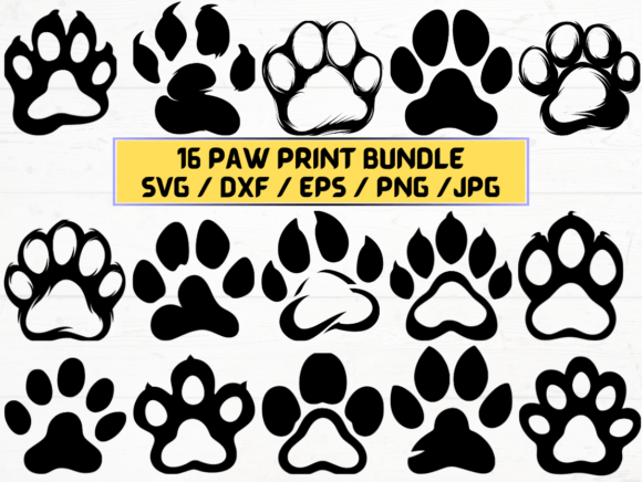 Paw Print Svg Laser Cut Files