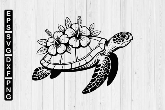 Sea Turtle with Flowers Svg: A Strategic Tool for Creative and Business Use