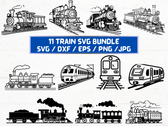 Train Silhouette: A Versatile Asset for Creative and Productive Workflows