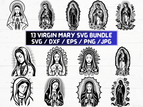 Virgin Mary Laser Cut: A Versatile Digital Resource for Creative Projects