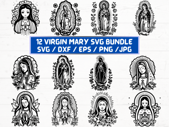 Virgin Mary SVG Bundle: A Powerful Resource for Creative Designers
